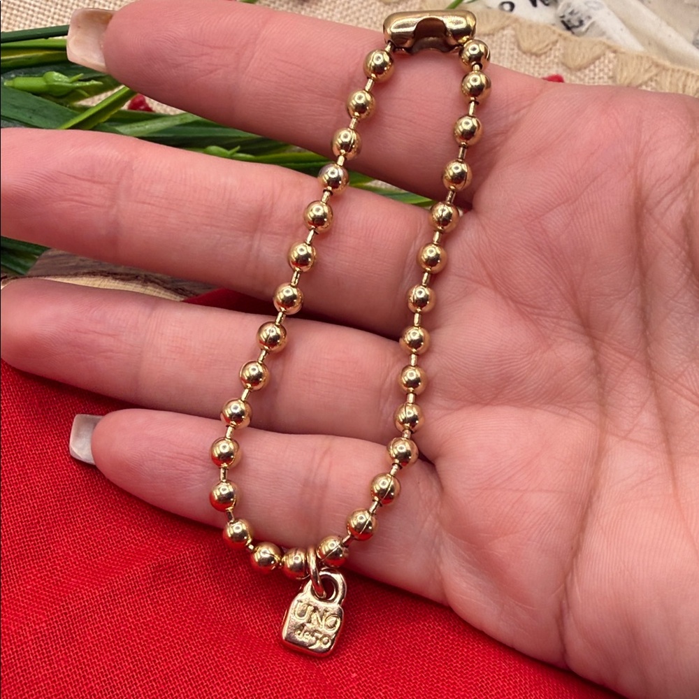 (Firm price )Authentic Second hand 🤚 UNO de 50 Metallic Beaded Bracelet